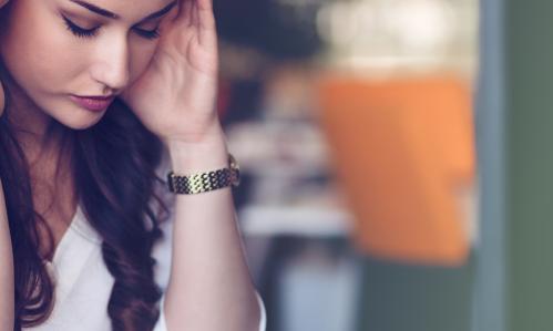 Young woman with OCD